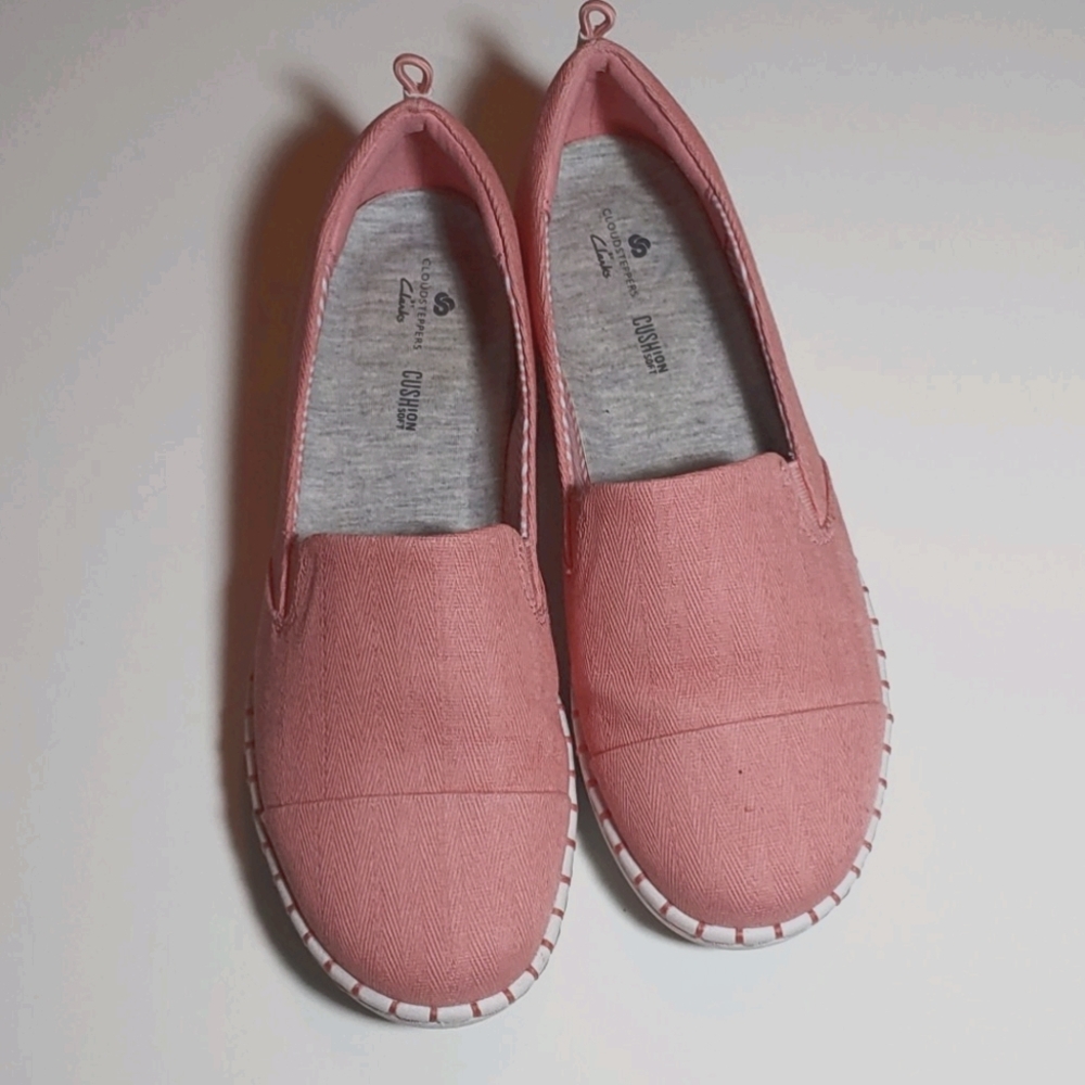 Clark slip on flats